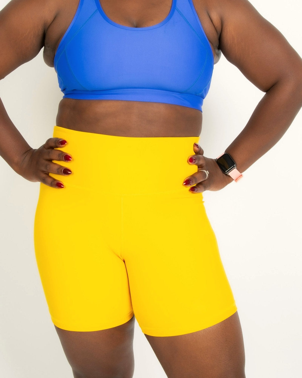 Shorts Biker Brasa, Amarelo Sol