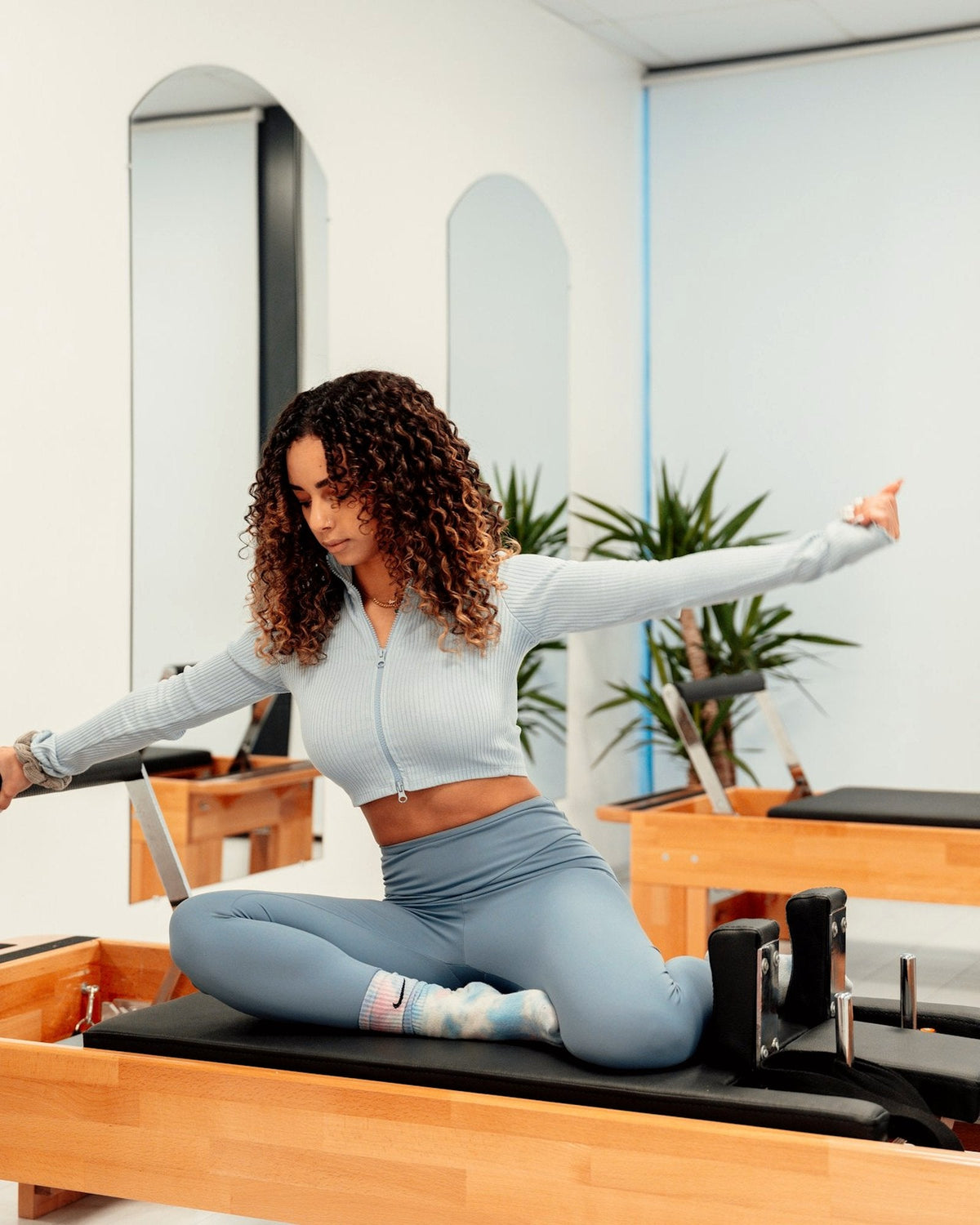 Conjunto Pilates Névoa, Azul Névoa