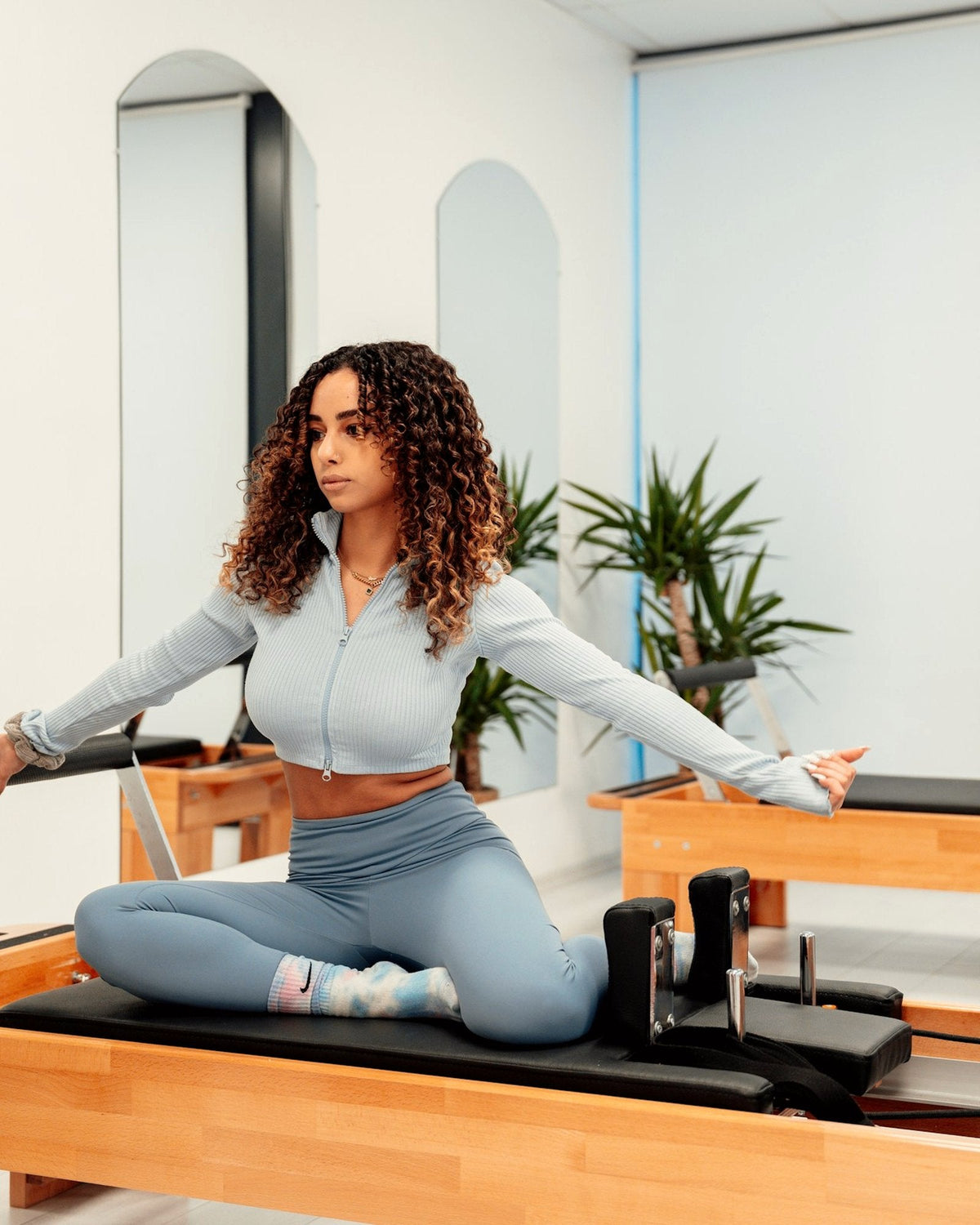 Conjunto Pilates Névoa, Azul Névoa
